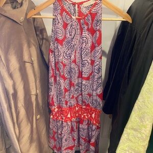 Ramy Brook Red Paisley Maxi Dress